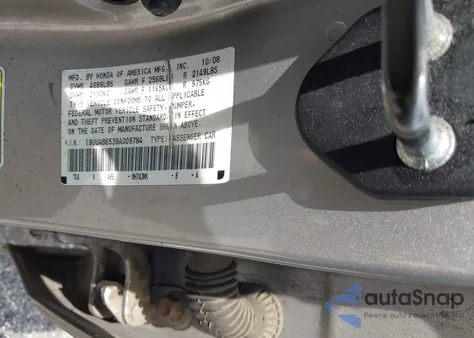 2009 Acura Tl 3.5 z USA, uszkodzony, nr VIN 19UUA86539A009784